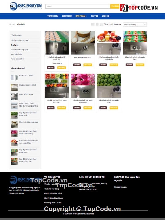kho lạnh,kho đông lạnh,kho bảo quản đông lạnh,Sharecode website kho đông lạnh cực xịn